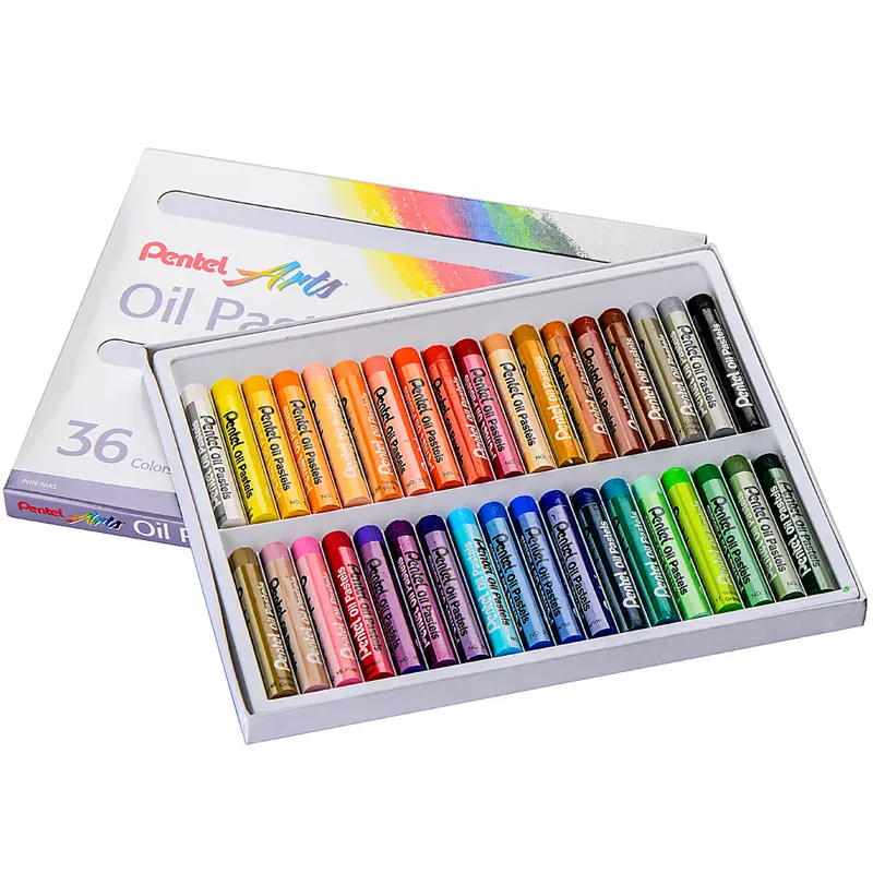 Bộ 36 Sáp Dầu Pentel PHN-36 Sáp Mềm Độ Nhấn Chồng Màu Tốt 1
