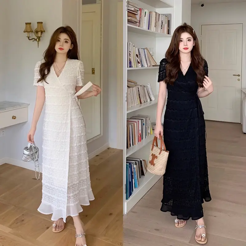 D0813 KANZA KOREAN STYLE FLORAL VINTAGE MIDI DRESS PANTAI GARDEN CASUAL  RETRO SABRINA SEXY - Shop | Tokopedia