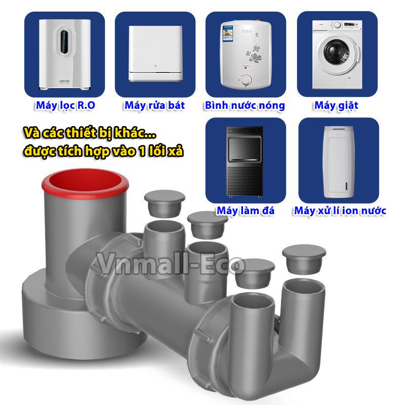 Cổng cắm đa năng tích hợp đường ống thoát nước nhà bếp 2