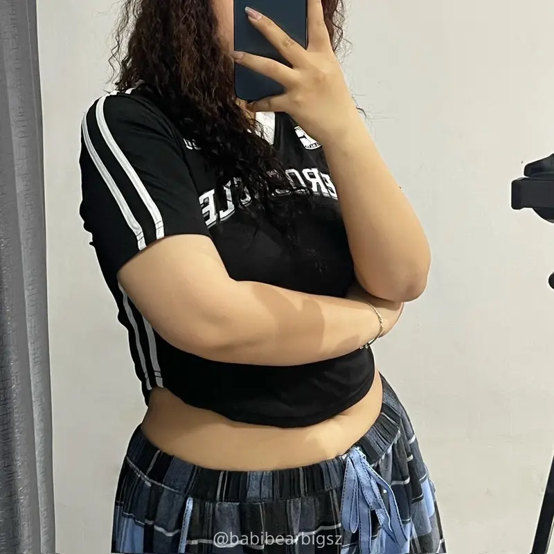 [BABIBEARBIGSZ] ÁO CROPTOP CHẤT TĂM LẠNH BIGSIZE 60-90KG 4