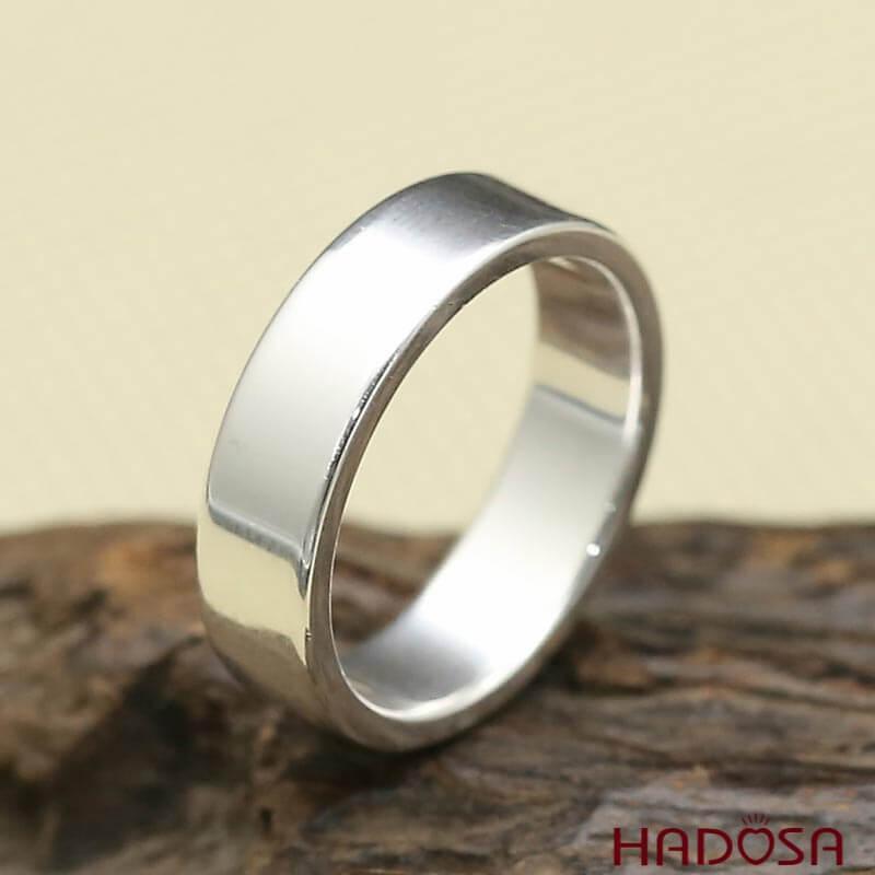 FreeShip Ảnh thật Nhẫn trơn bạc nam bạc 925 cao cấp bền màu độ cứng cao chống trầy xước TSR399