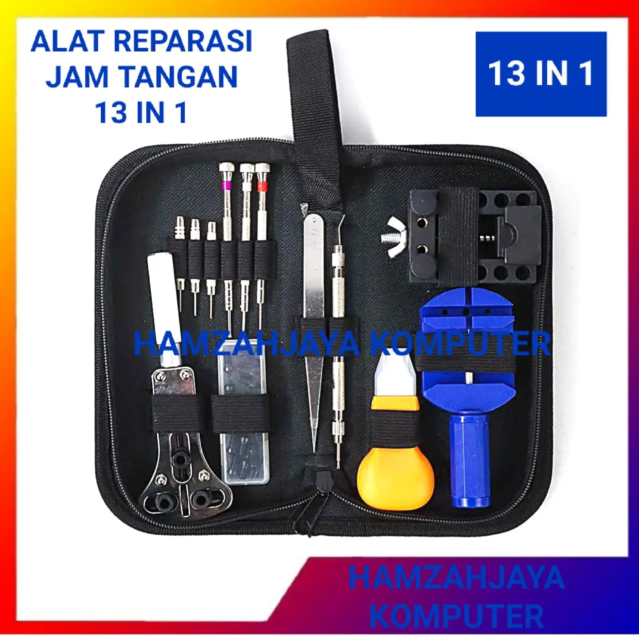 Alat Pembuka Jam Tangan Perbaikan Servis 13 IN 1 Set Perkakas Tangan