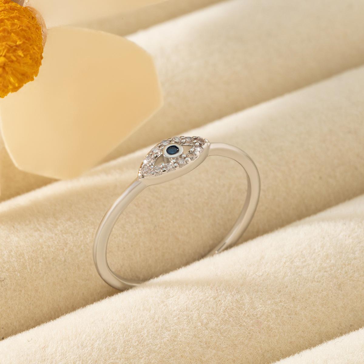 Evil eyes แหวนตาปีศาจ แหวนนิ้วชี้ ปรับขนาดได้ ทนทานไม่เปลี่ยนสี