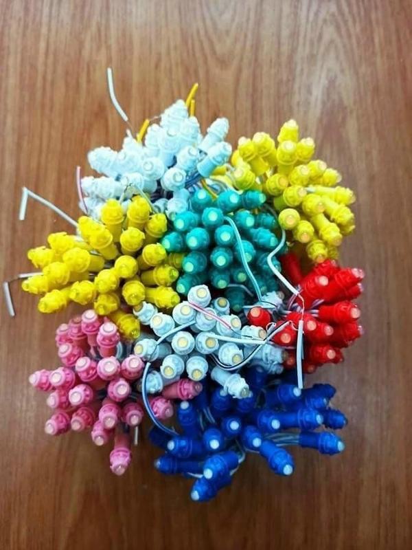  COMBO 5 SƠI- 30 SỢI LED đúc F5 đế 9mm,chống nước điện áp 12V,trang trí nhà,cuốn cây. 