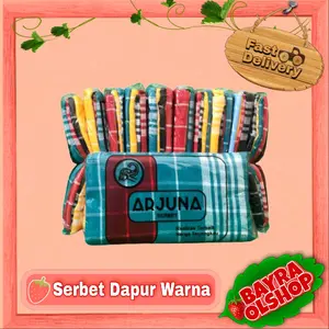 SERBET DAPUR WARNA isi 12pcs / Serbet isi Selusin. Lap Kain
