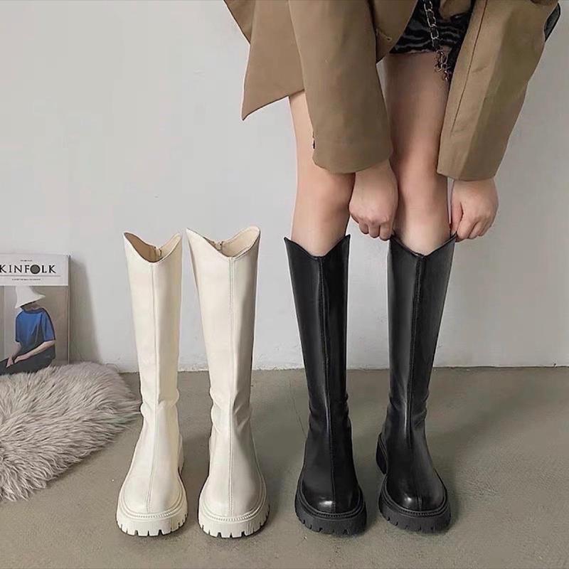 giày bốt 4 phân cổ V CHẤT DA MỀM mã 619 Shoes Nữ Shoes Nữ Boot