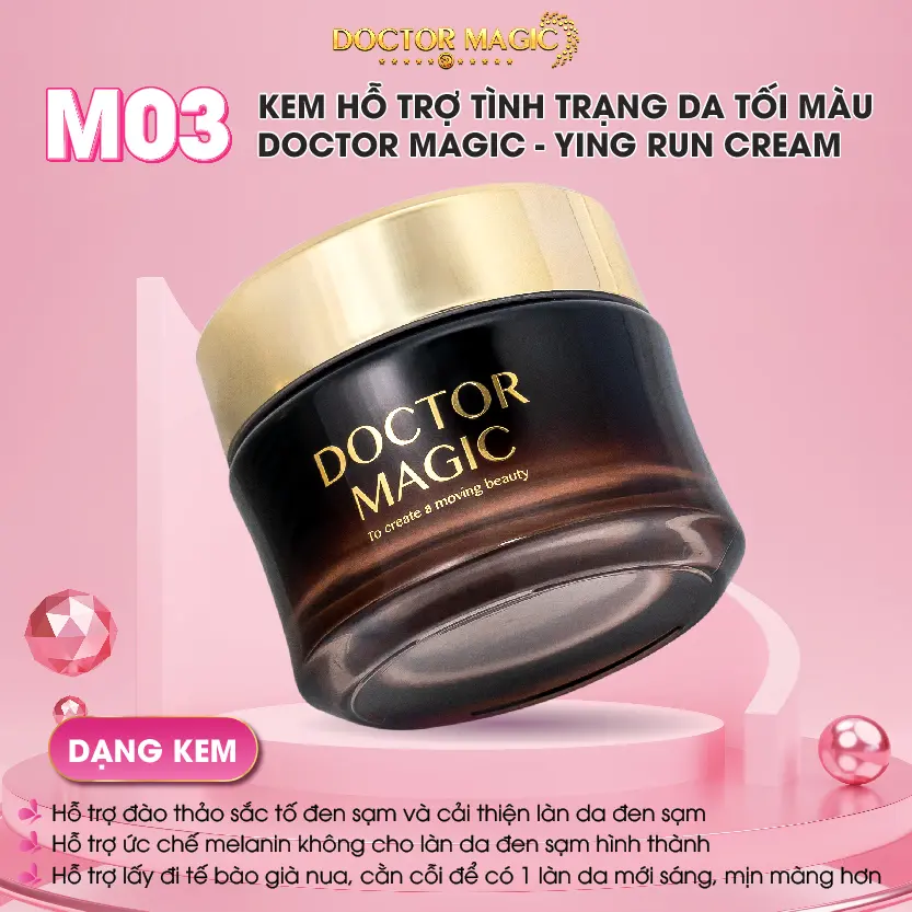 M03 - Kem Hỗ Trợ Tình Trạng Da Tối Màu Doctor Magic - Ying Run Cream - 30g - Làm Đẹp Da