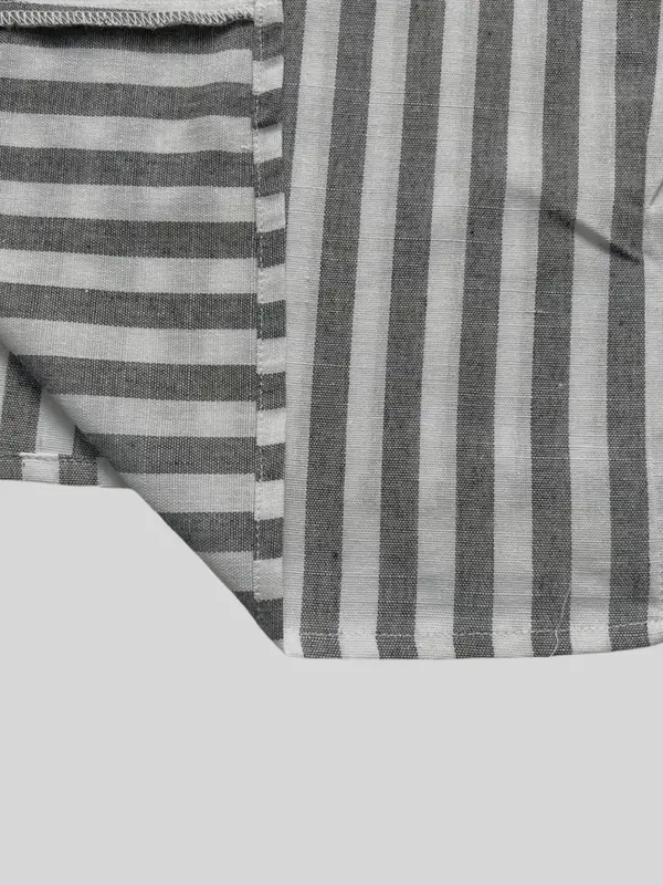 【Plus Size】 Striped Print Blouse, Casual Crew Neck Top for Spring & Fall, Women's Clothes for Daily Wear 2