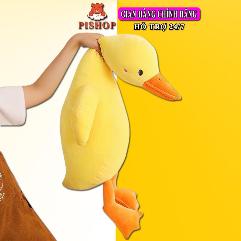 Gấu Bông Vịt Trầm Cảm Màu Vàng Size 60cm - Mềm Mịn Cao Cấp, Quà Tặng Cho Bé Yêu Và Người Thương, Thú Nhồi Bông Không Phát Nhạc Toy Đồ Chơi