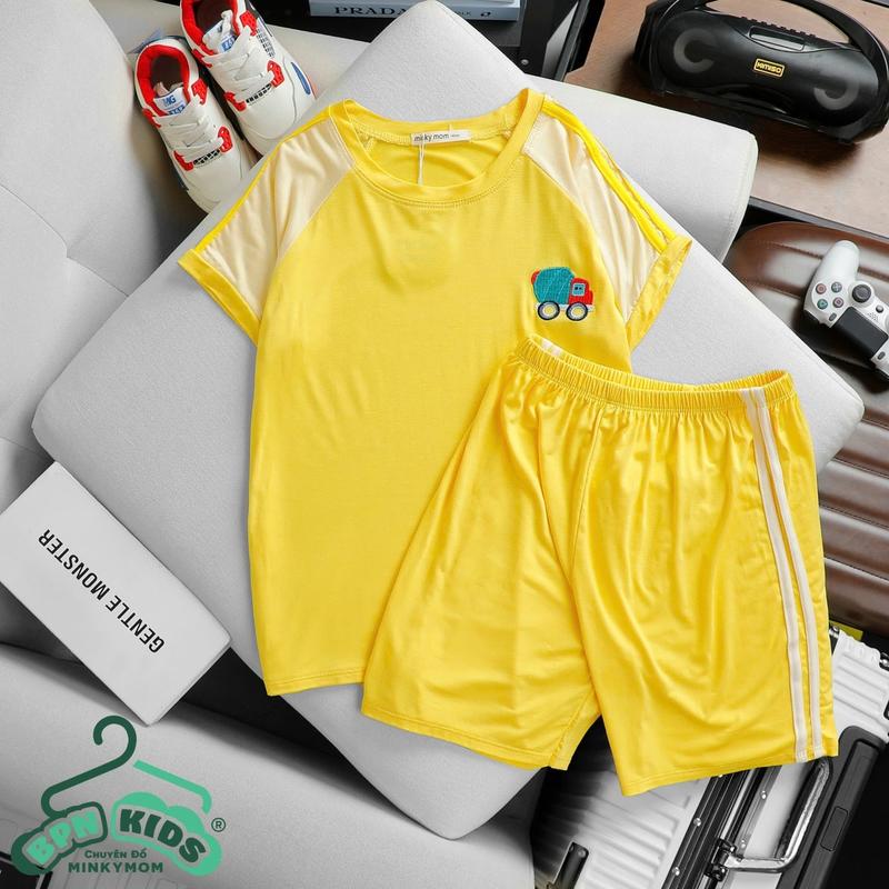 Bộ thun lạnh MINKY bé trai size đại 45KG quanao  daitay 8