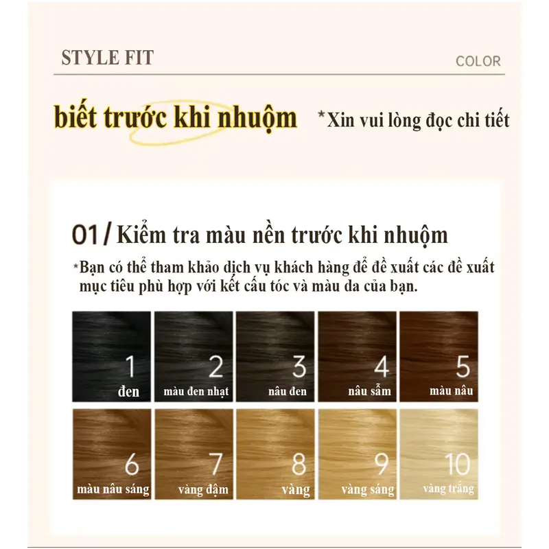 Màu sắc trong một bước，STYLE FIT（200ML）Thuốc Nhuộm Tóc,nâu xám hạt dẻ,có mùi thơm，chiết xuất thực vật tự nhiên，Nhuộm dễ dàng tại nhà，sáp đổi màu tóc 6