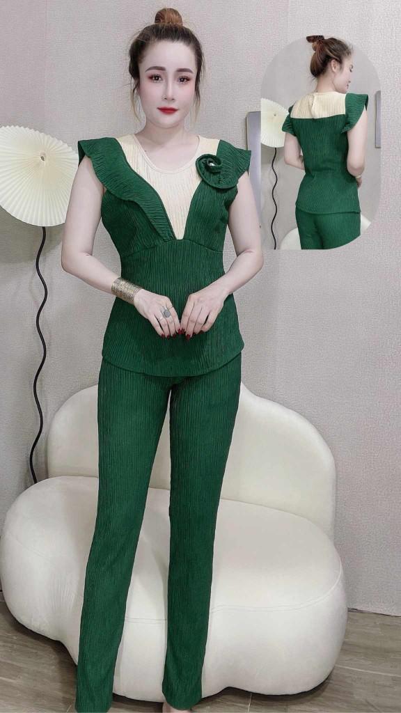 Product Introduction of Set bộ tay ngắn quần dài 40_70kg chất thun xốp nhật co giản nhẹ Nữ 3