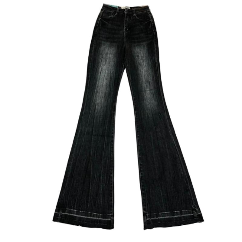  Quần Jean Loe Nữ Màu Xám  Không Thêu Túi  Và Xanh Bụi  Thêu Túi  Thiết Kế Nhăn Chất Jeans Co Giãn LJ31 