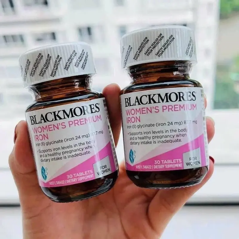 VIÊN UỐNG SẮT BLACKMORES HỖ TRỢ PHÒNG CHỐNG THIẾU MÁU, MỆT MỎI DÙNG CẢ BẦU VÀ SAU SINH 30 viên Vitamin dễ uống 4