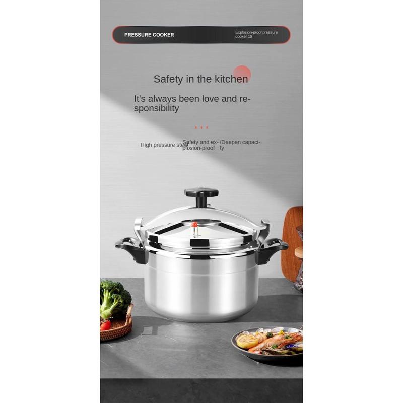 Product Introduction of Multifunctional 2.5-11L High Pressure Cooker Aluminum Large Capacity Saucepan Stew Pot Uncoated Explosion-Proof Kitchen Cooking Tool Resturant 21