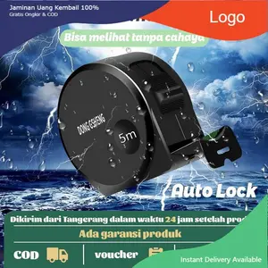 Alat Ukur Ketebalan Neon Anti Air - Pita Pengukur Industri Presisi Tinggi Baja Tahan Karat 3M/7.5M/10M - Akurat & Tahan Lama