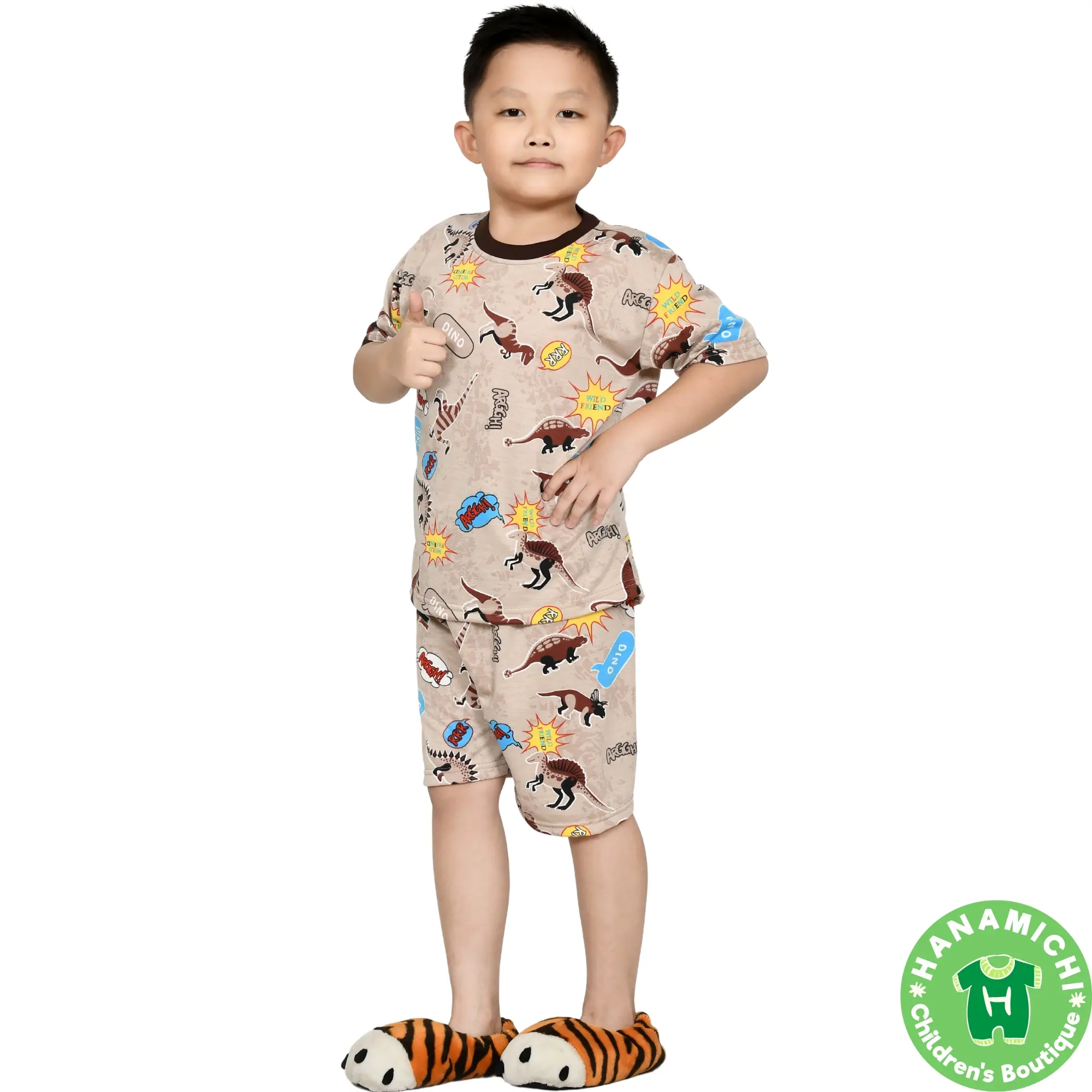Kiminori NUKA.ST Setelan Baju Anak Lengan Pendek Celana Pendek Fashion