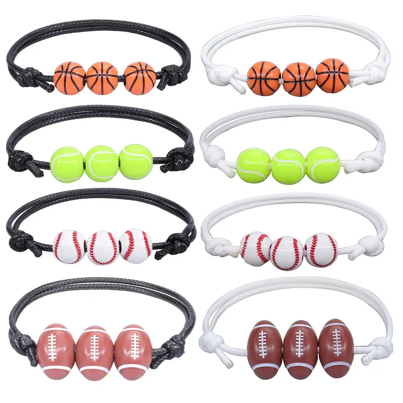 Sports Party charm Football bracelet Captain Soccer Bracelets Inspirational Wristbands Sport Gift