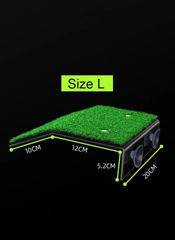 Product Introduction of Turtle Basking Platform Resting Terrace with Fake Turf Tortoise Ramp Fish Tank Aquarium Platform Ladder Lawn Home Decoration 9