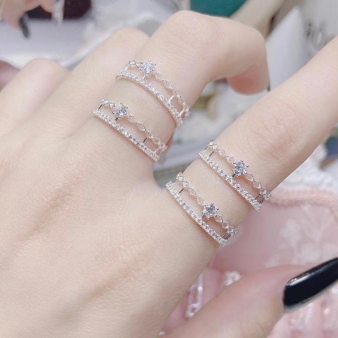 Nhẫn nữ bạc vương miện freesize Bạc LOPA, SK31  cá tính điệu đà, Kỷ niệm, xinh xắn , trang sức , phụ nữ , điểm nhấn,thu hút , thời trang , quà tặng , sinh nhật , bạn thân