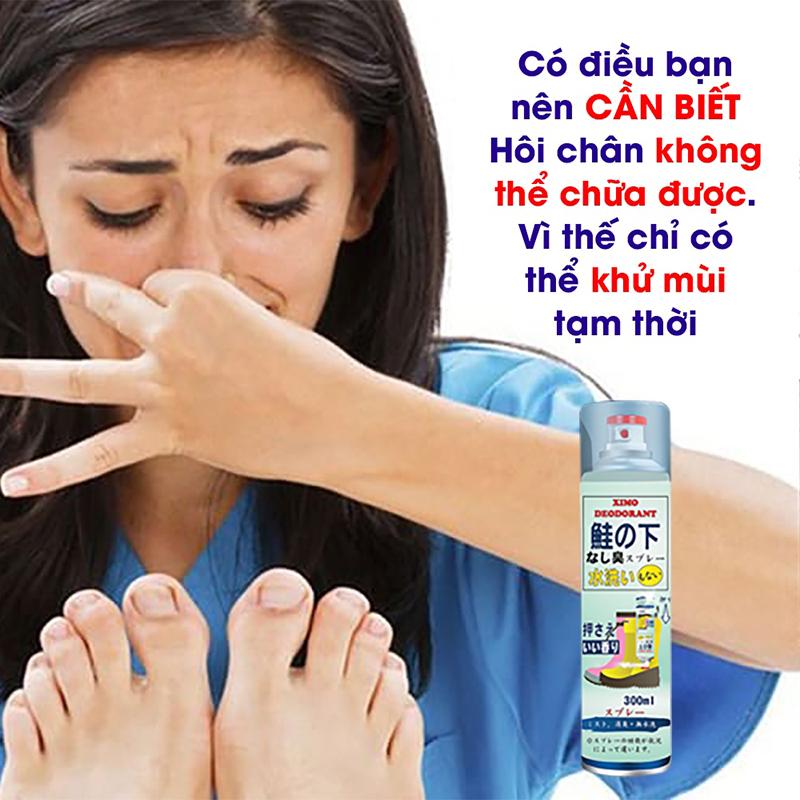 Chai xịt khử mùi hôi chân và giày, lưu hương thơm công nghệ bạc ion, kháng khuẩn XIMO 300ml VSG08 chính hãng Nam 6