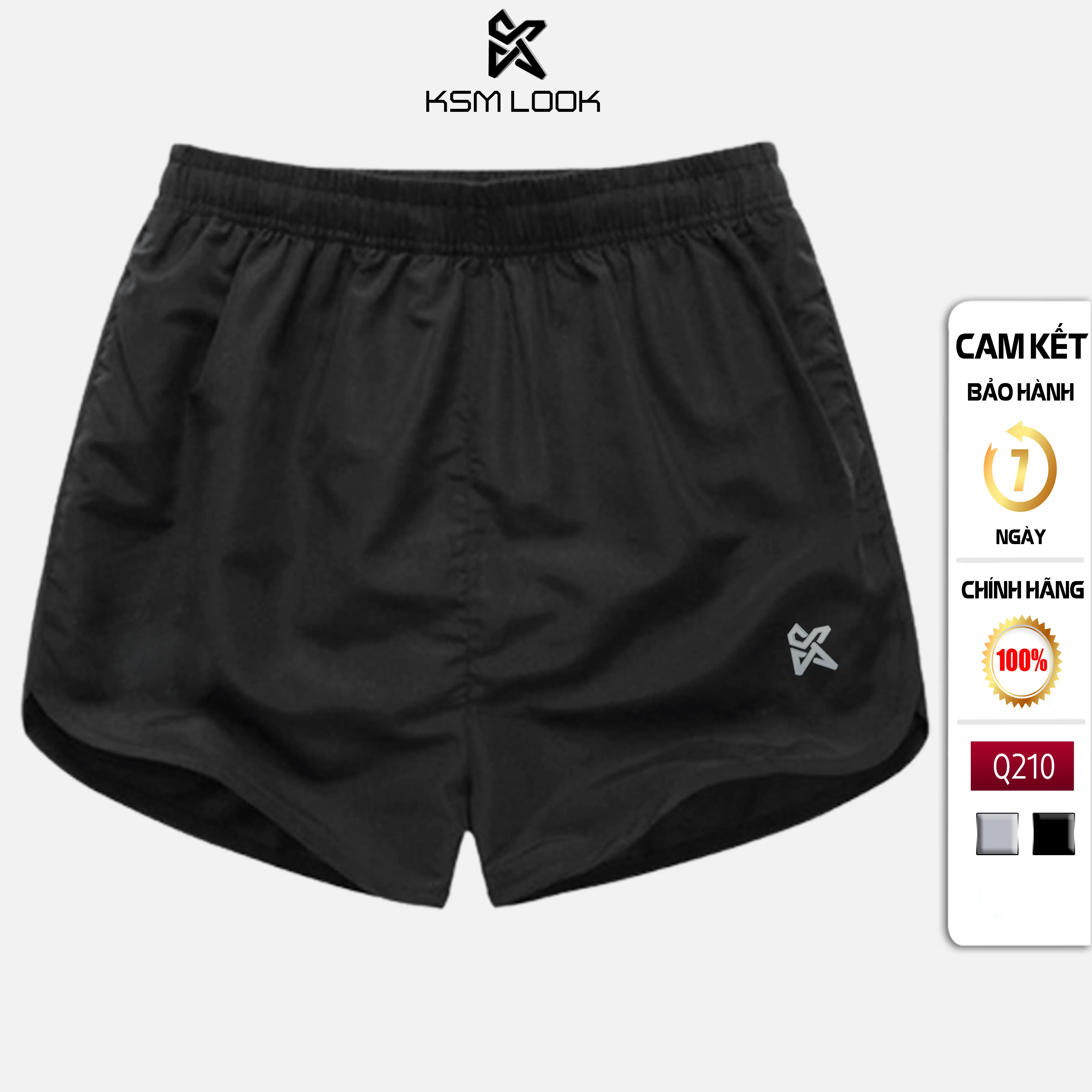 [DEAL ĐỘC QUYỀN TRÊN LIVE] Quần Đùi Sport Thể Thao Tập Gym Nam KSM Menswear Thiết Kế Xẻ Bầu Phù Hợp Tập Thể Dục Chạy Bộ, Bơi Lội Q210