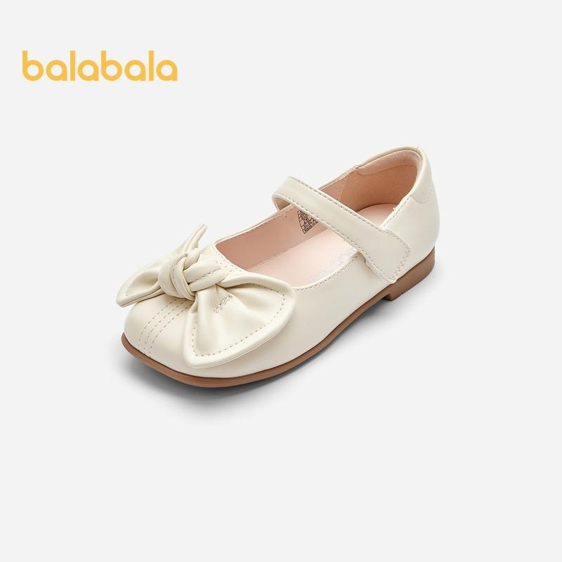Giày Trẻ Em, Balabala, Giày Công Chúa Trẻ Em, Dép Bé Gái, Bộ Sưu Tập Mùa Hè 2024, Hàng Mới Về, Phong Cách Ngọt Ngào Và Đơn Giản, Màu Trơn Giày Da Nhỏ