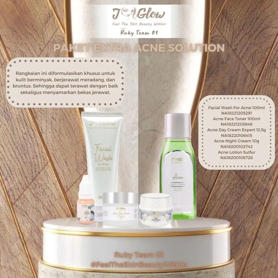JGLOW SKINCARE PAKET EXTRA ACNE
