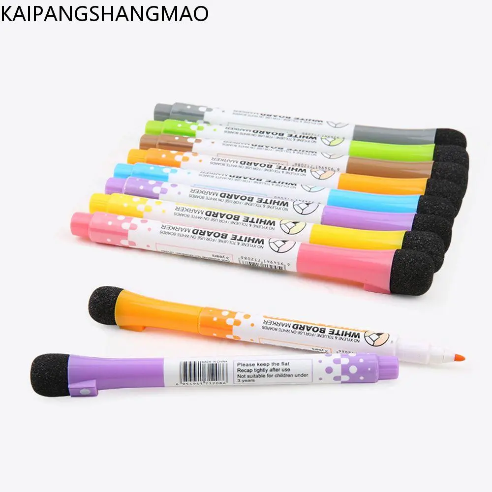 KAIPANGSHANGMAO School 1PC Erasable Safe ink Eraser Cap Magnetic Graffiti Pen Whiteboard Pens Children's Drawing Pen Markers