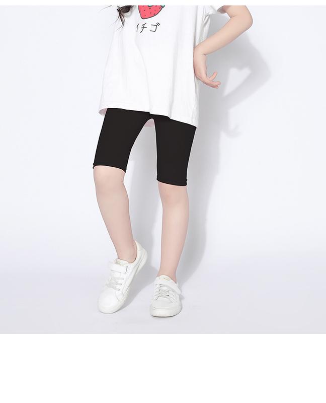 Quần leggin đùi bé gái chất thun cotton co gián 4 chiều cho bé gái từ 8-23kg 3