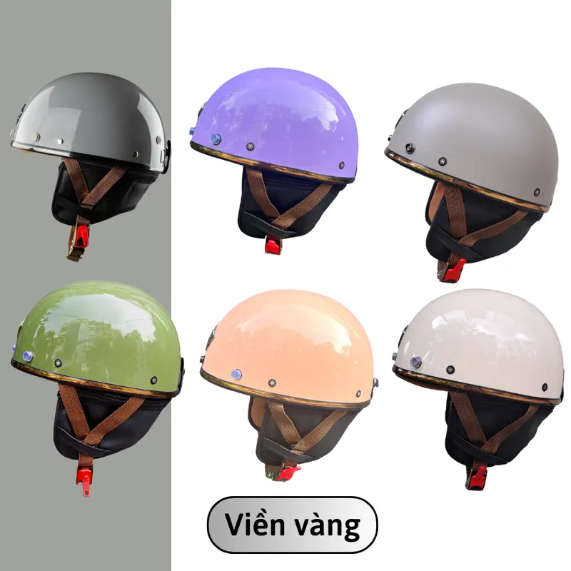 Mũ bảo hiểm nữa đầu PUG Việt Nam Napoli N04 đủ màu  - Bảo hành 1 năm 6