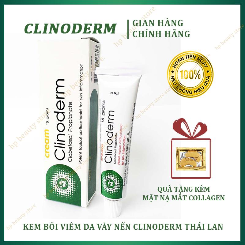  Kem Bôi Ngứa Vảy Nến Thái Lan Clinoderm Cream 15g - Hỗ Trợ Viêm Da Cơ Địa Chàm Tổ Đỉa Nước Ăn Tay Chân 