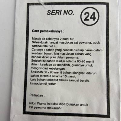 Product Introduction of [PAKET 10 PCS] Pewarna Pakaian Permanen WANTEX NILON Wenter Nylon Cat Pakaian Stationery 9