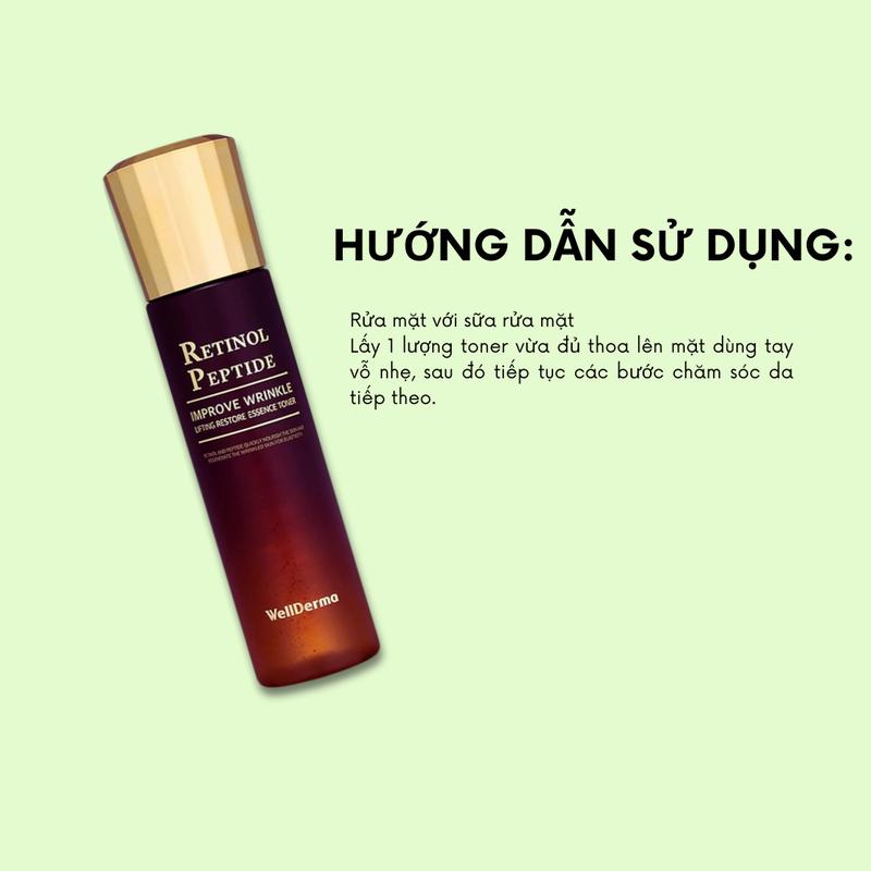 1 Chai Tinh Chất Toner Well.De.rma Retinol Peptide 150ml Hàn Quốc Mã SP001417 4