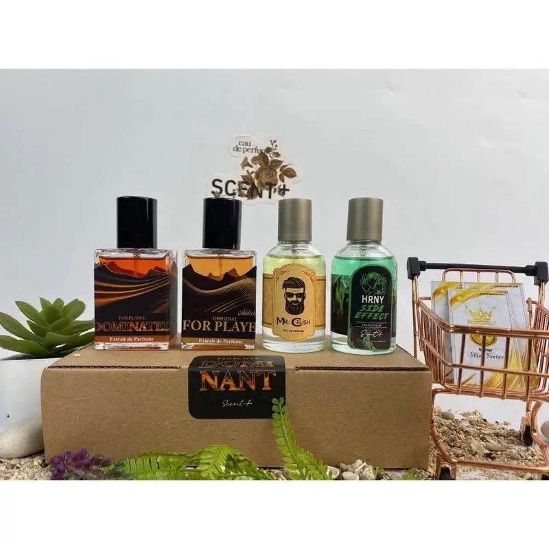 PROMO COD BELI 1 DAPAT 4 PARFUM HRNY SIDE EFFECT ORIGINAL + DOMINANT + MR CRUSH + HIM ADDICTIVE BEST SELLER PRIA - Eau De Perfume 35ml Wangi Box 1