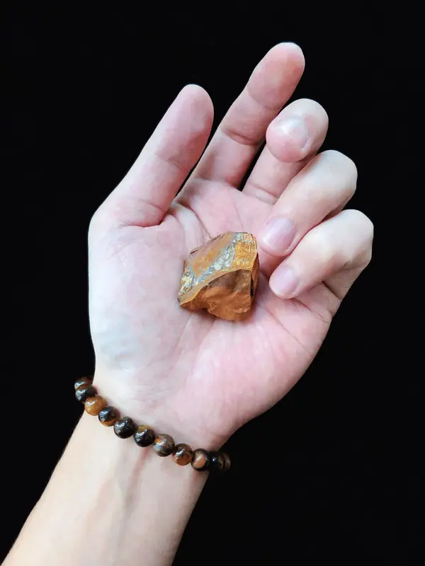 Tiger Eye Stone Beaded Bracelet, Fashion Accessories for Both Men & Women, Trendy All-match & Exquisite Jewelry for Birthday Gift 3