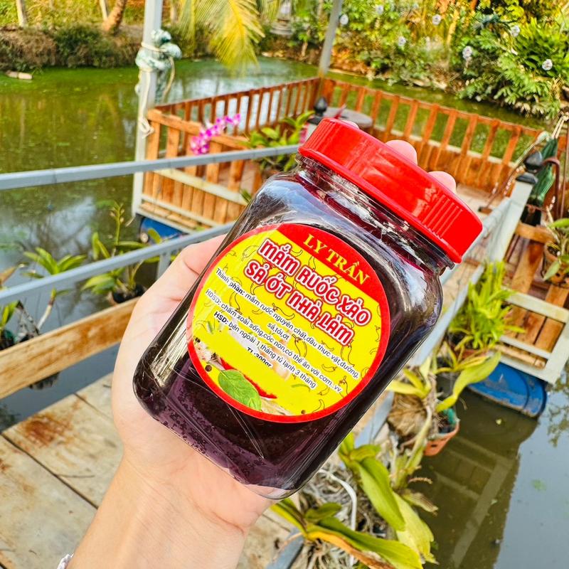  Mắm ruốc xào sả ớt nhà làm 1 hủ 300gr vị mặn ngọt vừa ăn dùng chấm với xoài non-cóc non 