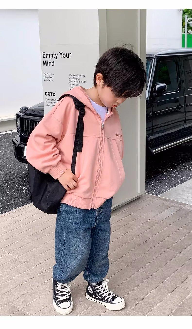 Product Introduction of IQANGEL Children's jackets hoodies sweatshirts winter Korean style fashion loose children's jackets 25