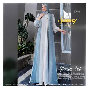 Diskon ( NEW ) GAMIS TERBARU GLORIA / INAZ / CERRY SET HIJAB DRESS WANITA MUSLIMAH PREMIUM 2024 BY SPASSY X DUMMA