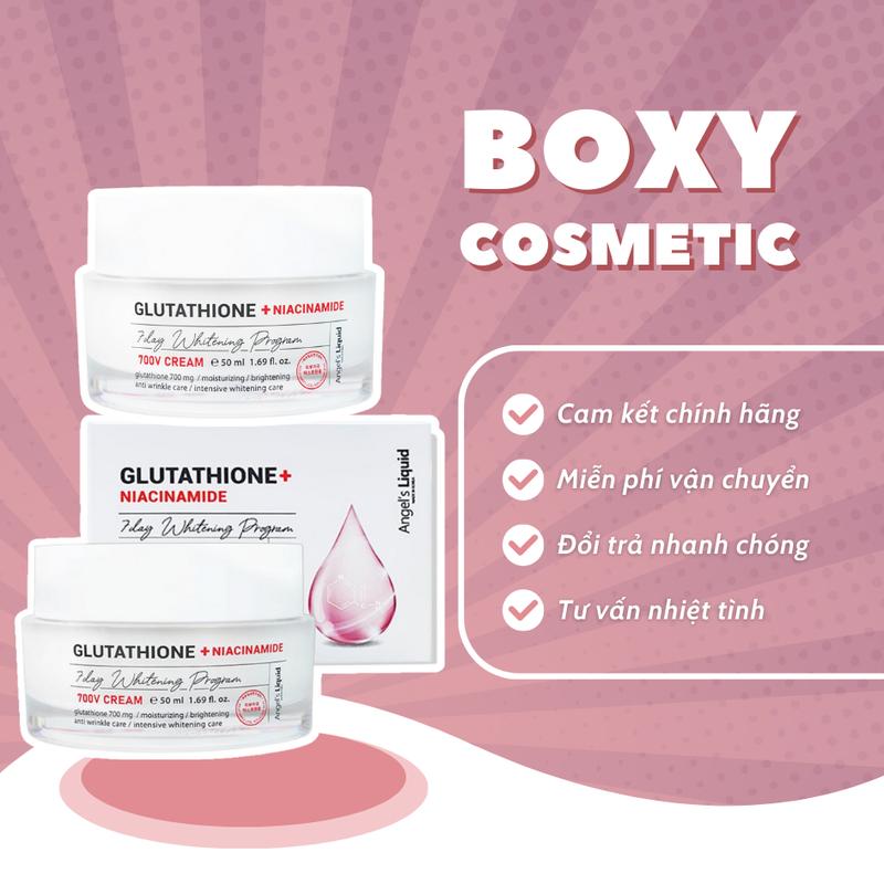 Kem dưỡng Angel's Liquid Glutathione Plus Niacinamide 700 V Cream 50ml