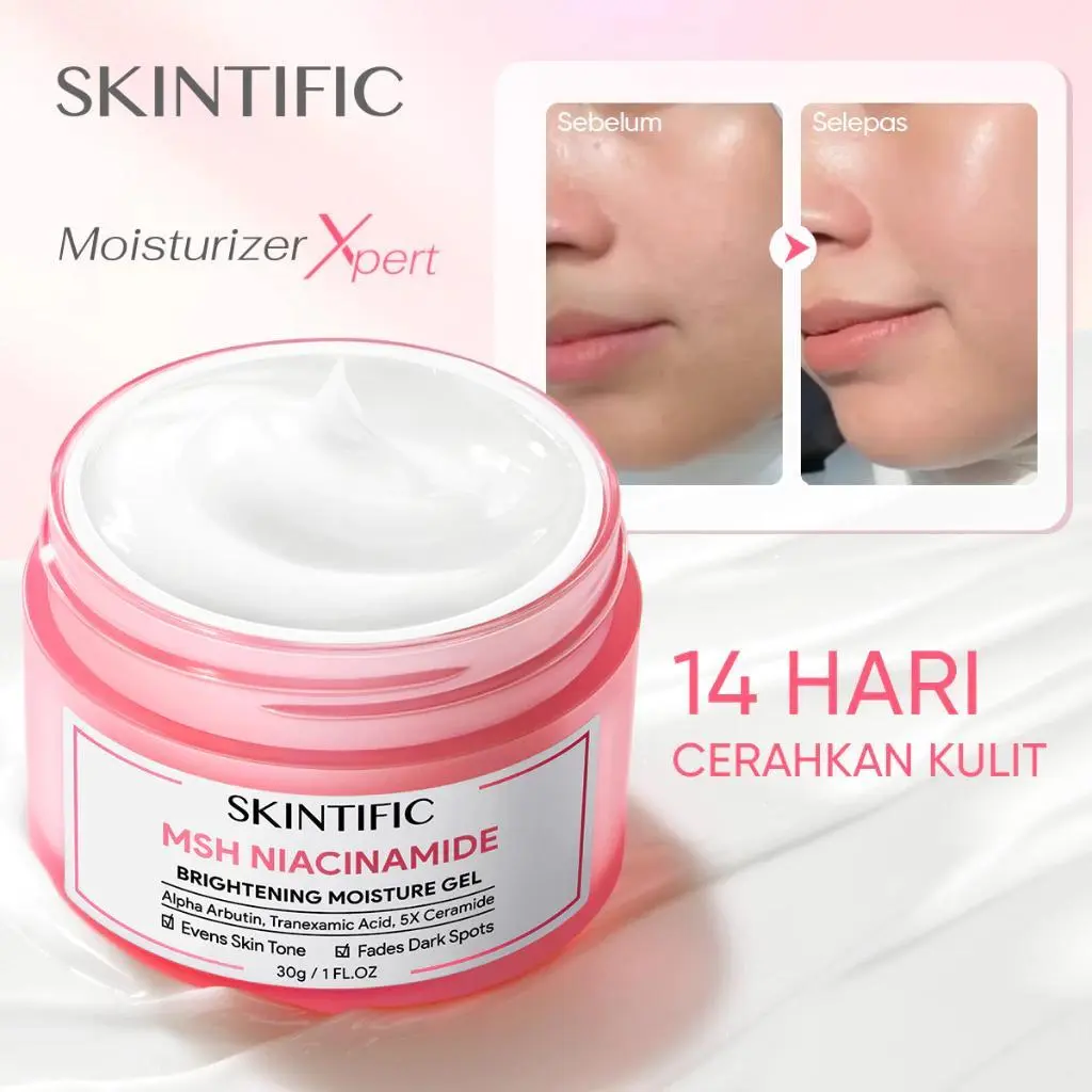 [100% Ori]SKINTIFIC Moisturizer Ceramide Skintific Moisturiser Niacinamide Brightening Gel Dark Spot Retinol Night Cream