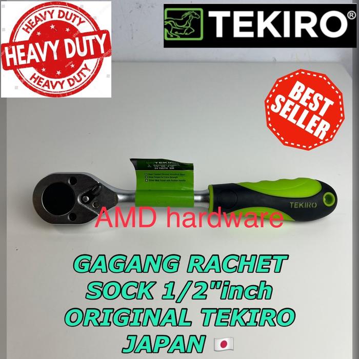 Jual TEKIRO Rachet Wrench Kunci Gagang Socket Ratchet 1/2 Inch 24T 36 T ...