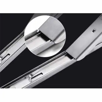 Taffware Bracket Engsel Siku Lipat Stainless Steel Folding Max Load 65kg Bracket Engsel Siku Meja Lipat Dinding 14 Inch 2 PCS Engsel Siku Rak Meja Lipat Dinding Engsel Ambalan Stainless Steel - JM007 4