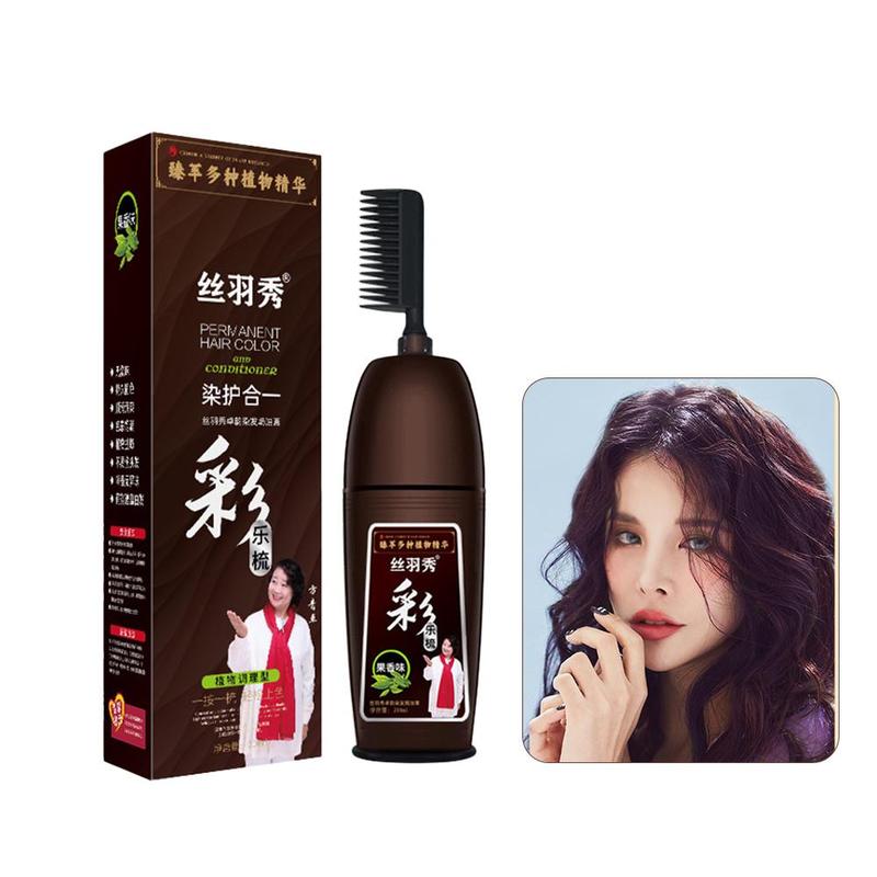 Product Introduction of Instant Coloring Shampoo Natural Black Color For Men Women Hair Dye Herbal Brown Purple Hair 26