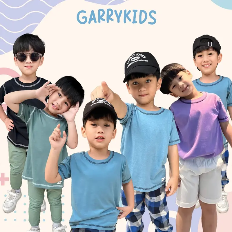 T-shirts Basic Tee - Atasan Baju Kaos Unisex Polos Rantai Katun Combed 30s Kain Motif Variasi Distro 1