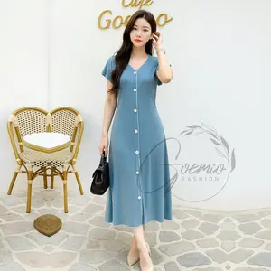 AF | Oversize Dress Twylla Midi Daily Wanita Bahan Rajut Knit Style Casual Simple