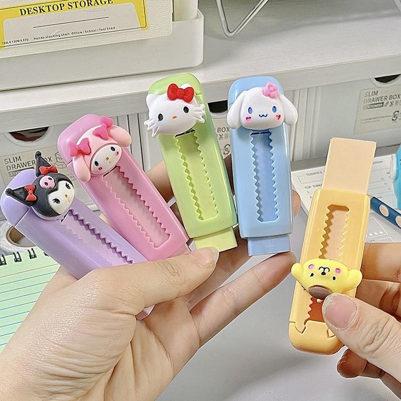 Sanrio Hello Kitty Push-Pull Eraser Retractable Cartoon Eraser - TikTok ...