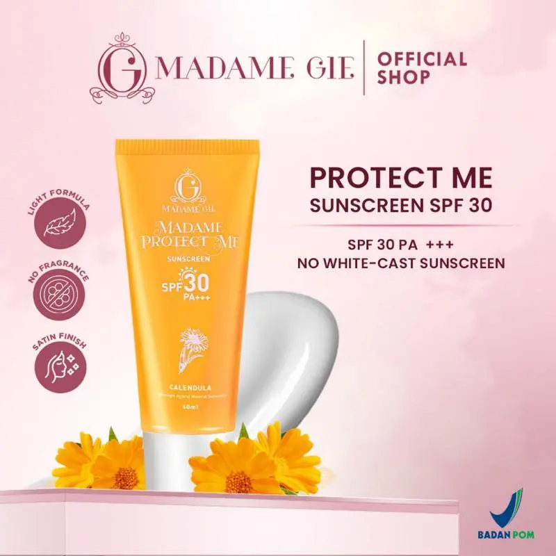 PROMO Original Madame Gie Madame Protect Me Sunscreen SPF 30 PA +++ Calendula - Skincare Sunblock Sunscreen GRATIS ONGKIR 1