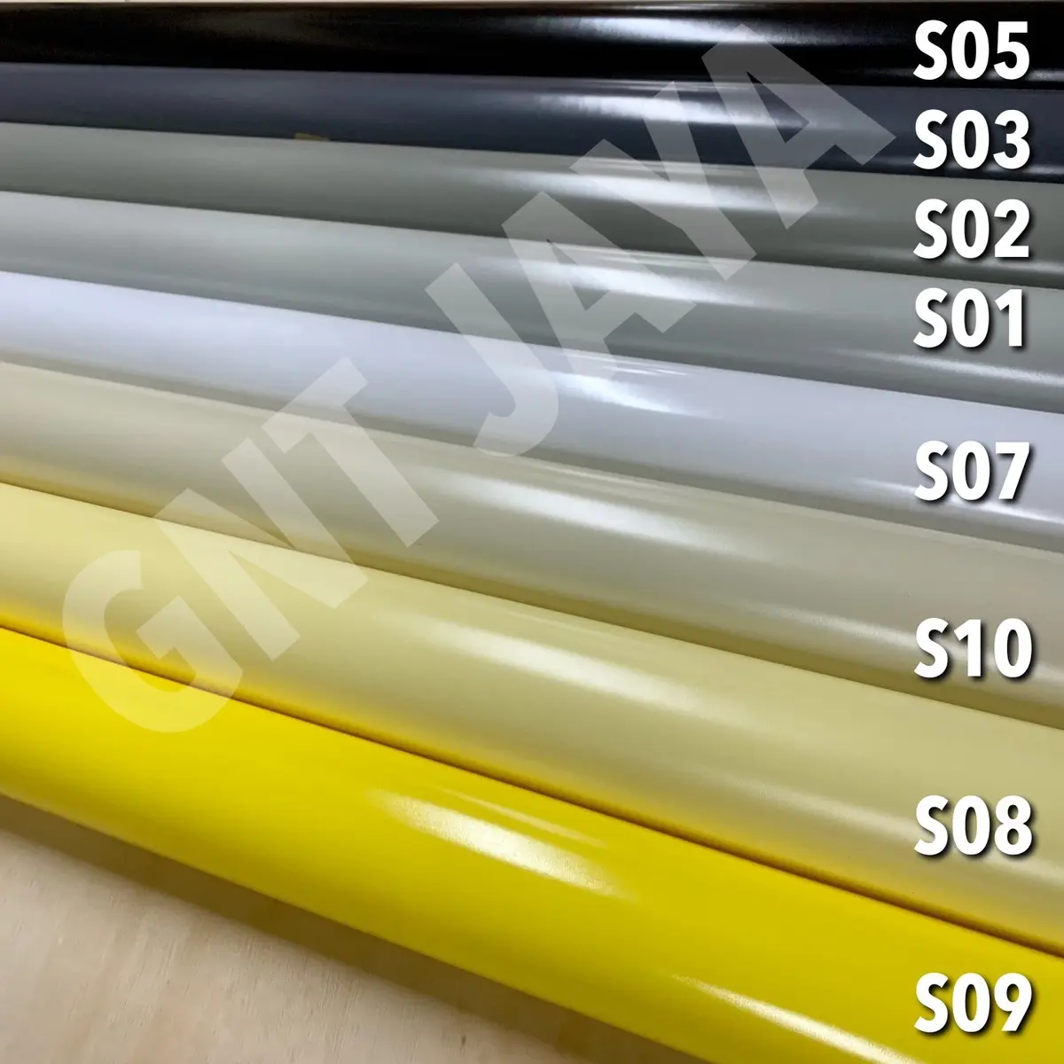 Taco sheet supercon pvc cs laminates putih hotam biru ugu mudatua pelapis furniture