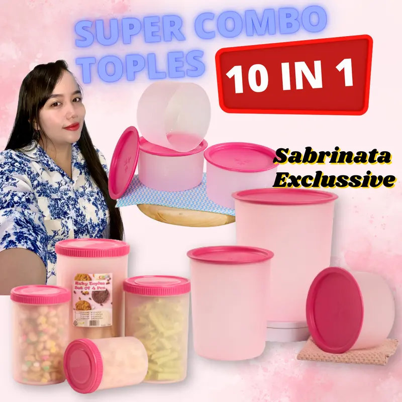 CPM Toples Plastik Kedap Udara Set Lengkap Paket Toples Super Combo 10in1 Best Selling 5